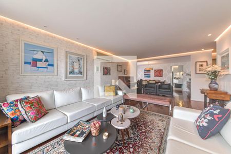 Sala de apartamento à venda com 4 quartos, 200m² em Brooklin Novo, São Paulo