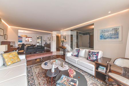 Sala de apartamento à venda com 4 quartos, 200m² em Brooklin Novo, São Paulo