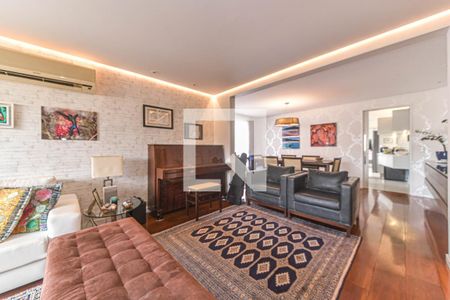 Sala de apartamento à venda com 4 quartos, 200m² em Brooklin Novo, São Paulo