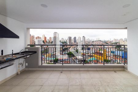 Varanda da Sala/Cozinha de apartamento à venda com 3 quartos, 118m² em Vila Prudente, São Paulo