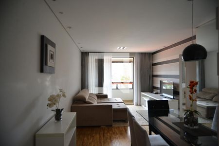 Sala de apartamento à venda com 2 quartos, 82m² em Vila Valparaíso, Santo André