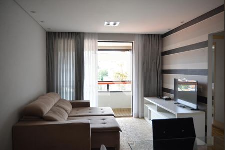 Sala de apartamento à venda com 2 quartos, 82m² em Vila Valparaíso, Santo André