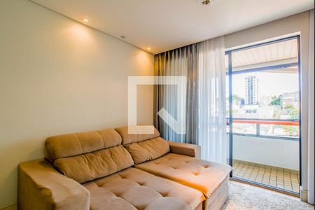 Sala de apartamento à venda com 2 quartos, 82m² em Vila Valparaíso, Santo André