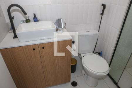 Banheiro da Suíte de apartamento à venda com 1 quarto, 28m² em Várzea da Barra Funda, São Paulo