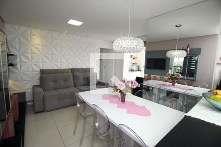 Sala de apartamento à venda com 2 quartos, 65m² em Vila Valparaíso, Santo André