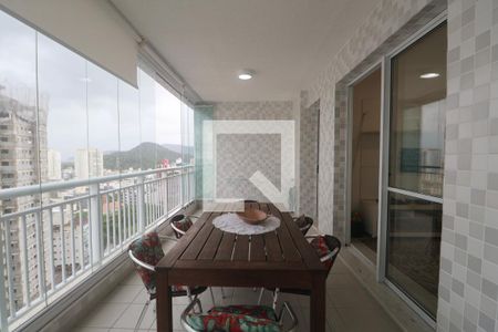 Varanda de apartamento para alugar com 3 quartos, 118m² em Jardim Asturias, Guarujá