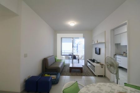Sala de apartamento para alugar com 3 quartos, 118m² em Jardim Asturias, Guarujá