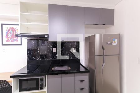 Cozinha de apartamento à venda com 1 quarto, 25m² em Vila Regente Feijó, São Paulo