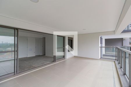 Varanda da Sala de apartamento à venda com 4 quartos, 185m² em Santo Amaro, São Paulo