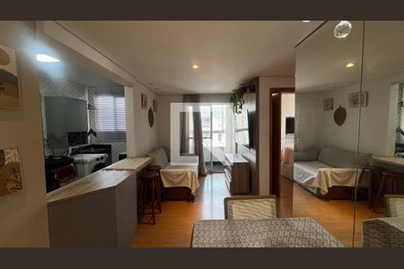 Sala = Sala de Jantar de apartamento à venda com 2 quartos, 50m² em Utinga, Santo André