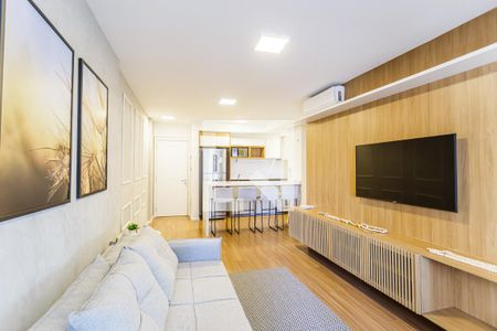 Sala de apartamento à venda com 1 quarto, 53m² em Indianópolis, São Paulo
