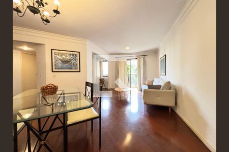 Sala de apartamento para alugar com 3 quartos, 126m² em Indianópolis, São Paulo