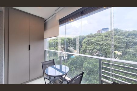 Varanda de kitnet/studio para alugar com 1 quarto, 29m² em Pompeia, São Paulo