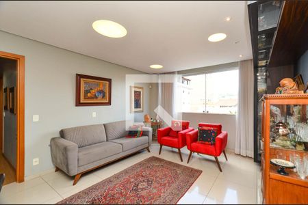 Sala Ambientes de apartamento à venda com 3 quartos, 90m² em Santo Antônio, Belo Horizonte