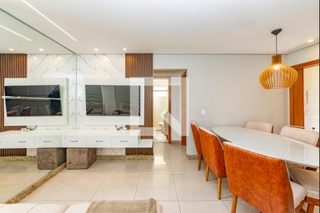 Sala de apartamento à venda com 3 quartos, 90m² em Estoril, Belo Horizonte