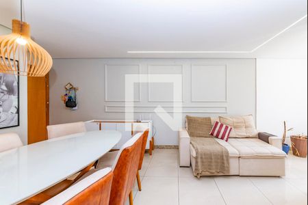 Sala de apartamento à venda com 3 quartos, 90m² em Estoril, Belo Horizonte