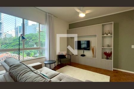 Sala de apartamento à venda com 2 quartos, 100m² em Jardim Paulista, São Paulo
