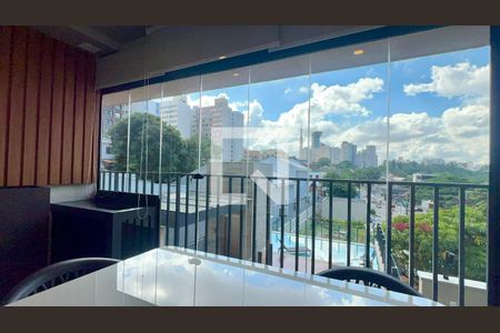 Varanda de kitnet/studio para alugar com 1 quarto, 28m² em Sumaré, São Paulo