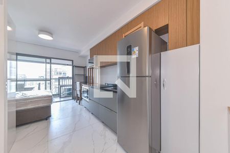 Cozinha de kitnet/studio para alugar com 1 quarto, 28m² em Santo Amaro, São Paulo