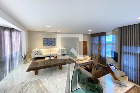 Sala de Estar de apartamento à venda com 4 quartos, 281m² em Anchieta, Belo Horizonte