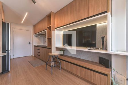 Sala de kitnet/studio à venda com 1 quarto, 29m² em Brooklin, São Paulo