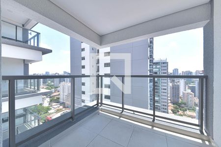 Varanda de apartamento à venda com 1 quarto, 48m² em Santo Amaro, São Paulo