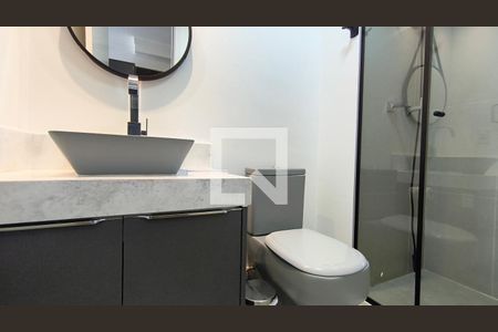 Banheiro de kitnet/studio para alugar com 1 quarto, 25m² em Vila Mariana, São Paulo