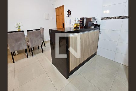 Sala/Cozinha de apartamento à venda com 2 quartos, 64m² em Paraíso, Santo André