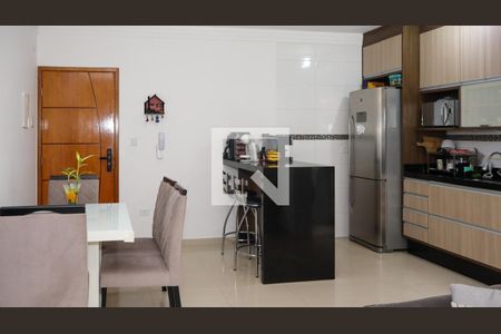 Sala/Cozinha de apartamento à venda com 2 quartos, 64m² em Paraíso, Santo André