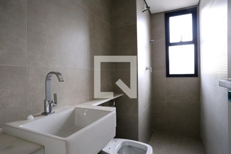 Banheiro da Suíte de apartamento à venda com 3 quartos, 83m² em Santo Agostinho, Belo Horizonte