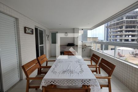 Varanda gourmet de apartamento para alugar com 3 quartos, 130m² em Aviação, Praia Grande