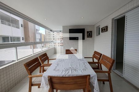 Varanda gourmet de apartamento para alugar com 3 quartos, 130m² em Aviação, Praia Grande