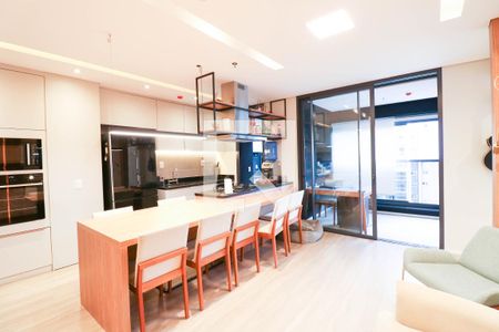 Sala / Cozinha de apartamento para alugar com 3 quartos, 105m² em Jardim das Acacias, São Paulo