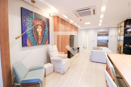 Sala / Cozinha de apartamento para alugar com 3 quartos, 105m² em Jardim das Acacias, São Paulo