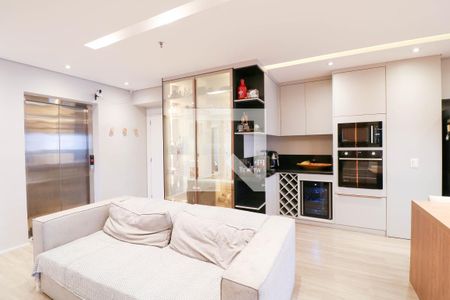 Sala / Cozinha de apartamento para alugar com 3 quartos, 105m² em Jardim das Acacias, São Paulo