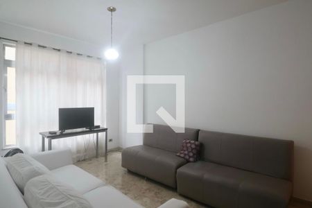 Sala de apartamento para alugar com 1 quarto, 56m² em Barra Funda, Guarujá