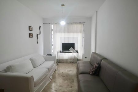 Sala de apartamento para alugar com 1 quarto, 56m² em Barra Funda, Guarujá