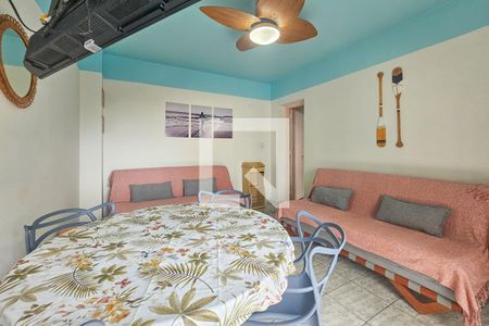 Sala de apartamento para alugar com 1 quarto, 58m² em Centro, Guarujá