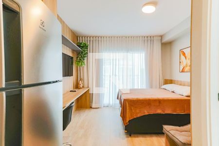 Quarto / Cozinha de kitnet/studio para alugar com 1 quarto, 25m² em Butantã, São Paulo