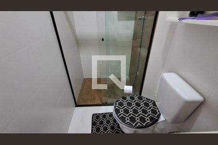 Banheiro Social  de apartamento à venda com 1 quarto, 40m² em Nova Gerti, São Caetano do Sul