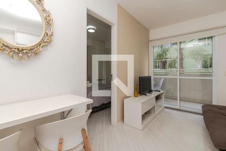 Sala/ Cozinha de apartamento à venda com 1 quarto, 38m² em Santo Amaro, São Paulo