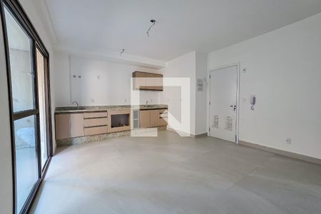 Sala e Cozinha de apartamento à venda com 1 quarto, 51m² em Parque das Nações, Santo André