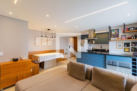 Sala/Cozinha de apartamento à venda com 2 quartos, 84m² em Santo Amaro, São Paulo