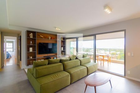 Sala de apartamento à venda com 3 quartos, 136m² em Campo Belo, São Paulo