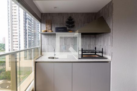 Varanda Gourmet de apartamento à venda com 3 quartos, 136m² em Campo Belo, São Paulo