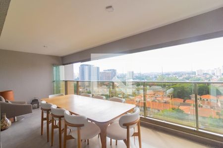 Varanda Gourmet de apartamento à venda com 3 quartos, 136m² em Campo Belo, São Paulo