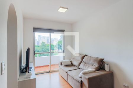Sala de apartamento para alugar com 2 quartos, 54m² em Cidade Monções, São Paulo