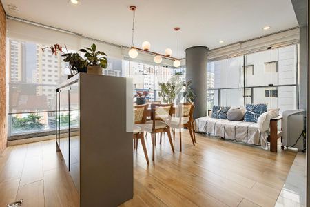 Sala/Varanda de apartamento para alugar com 2 quartos, 90m² em Pinheiros, São Paulo