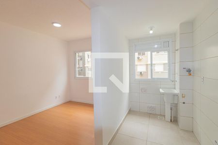 Sala/Cozinha de apartamento à venda com 2 quartos, 47m² em Estância Velha, Canoas