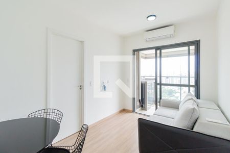 Sala de apartamento para alugar com 1 quarto, 40m² em Brooklin, São Paulo